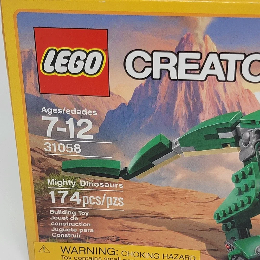 New! LEGO 31058 CREATOR 3in1 Mighty Dinosaurs - 174 pieces - Ages 7-12 years